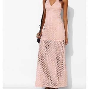UO Staring at Stars Crochet Maxi Dress
